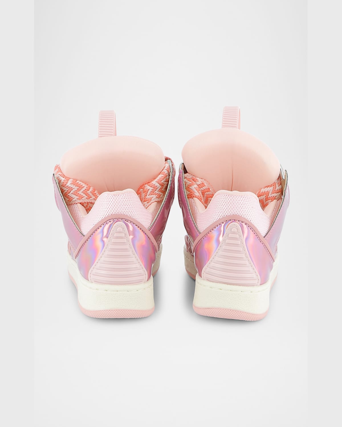 Lanvin Kids Pink Lace-up Sneakers In Pink  Pale  Pink  Dark