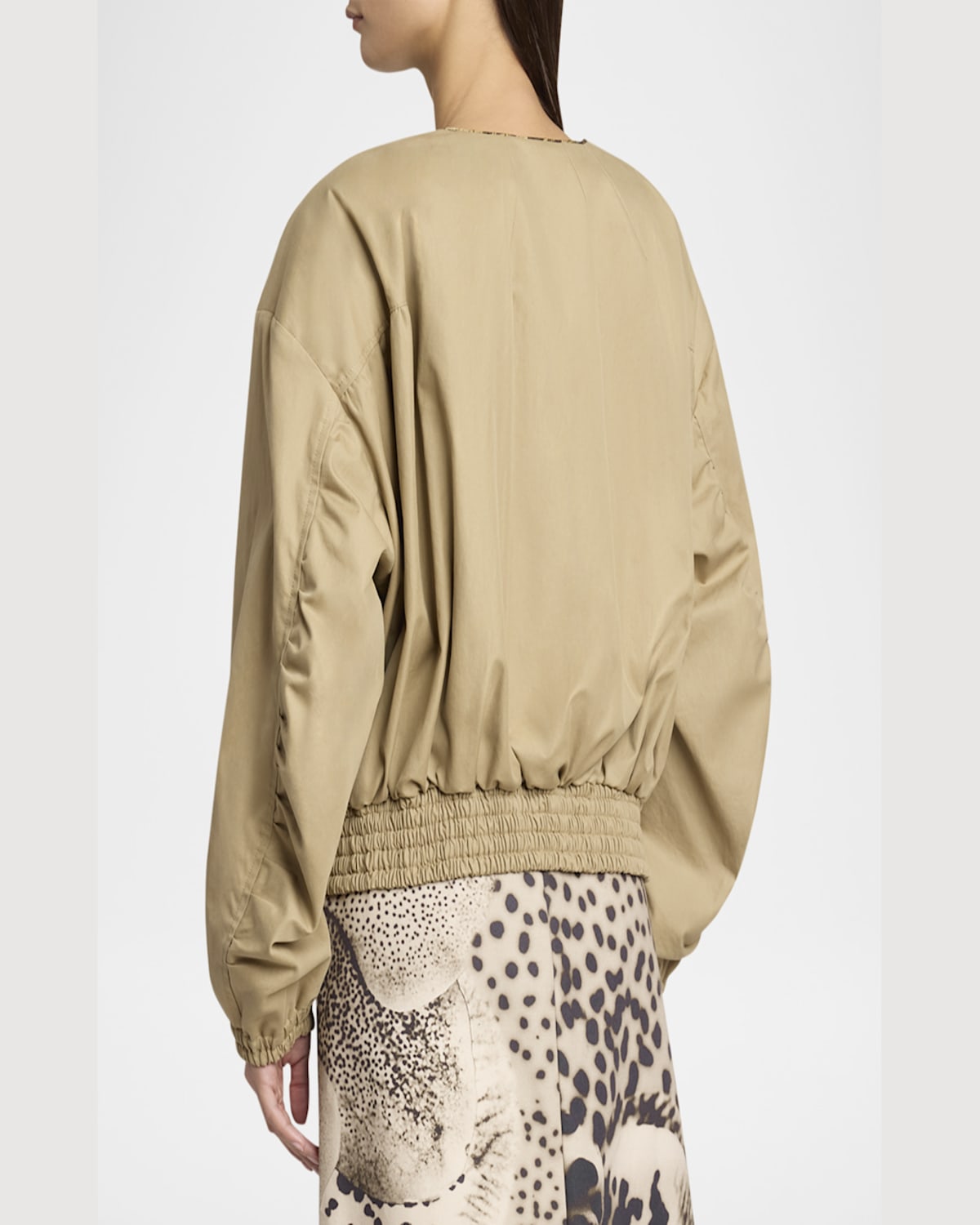 Dries Van Noten Contrast Trim Cotton Blouson Jacket