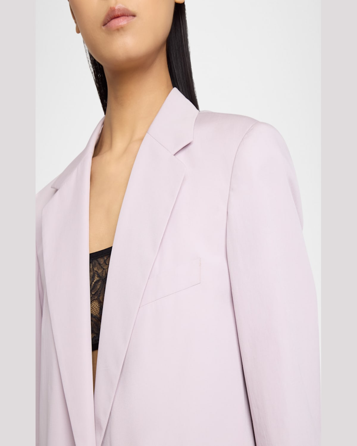 Dries Van Noten Blanchets Cotton Jacket In Lilac