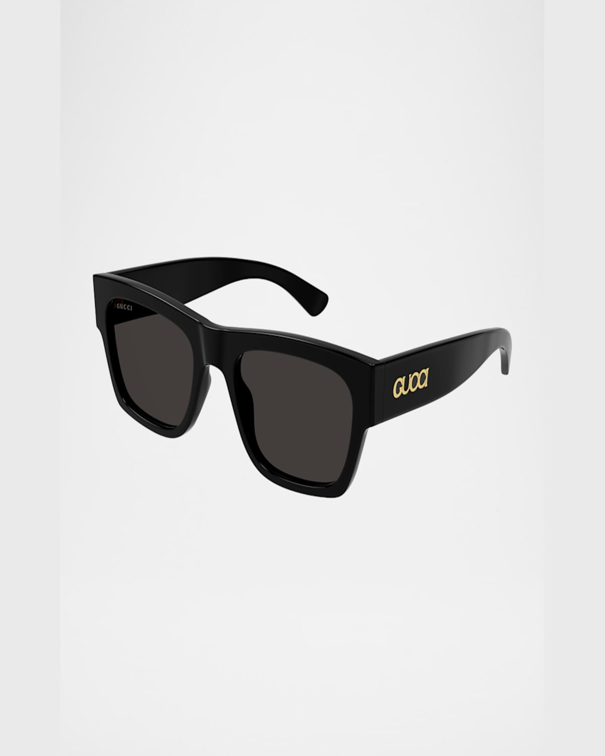 Gucci Men's Gg1793sm Rectangle Acetate Sunglasses In Black