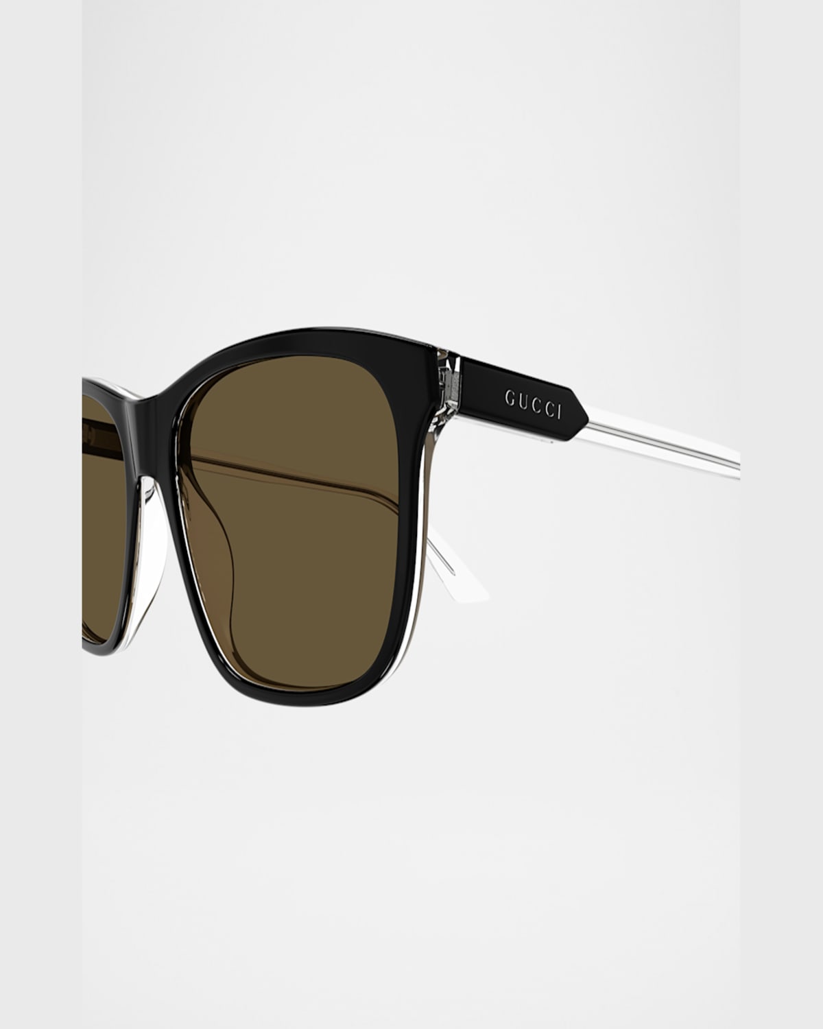 Gucci Gg1819s005 In Shiny Solid Black Crystal