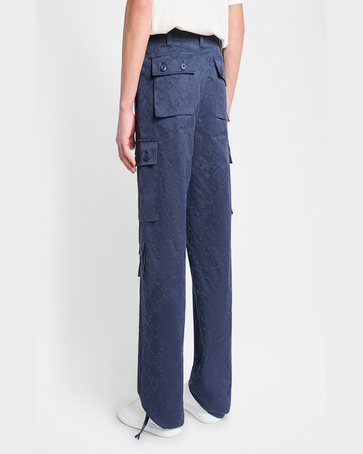 Givenchy Men's 4g Cargo Trousers In Navy