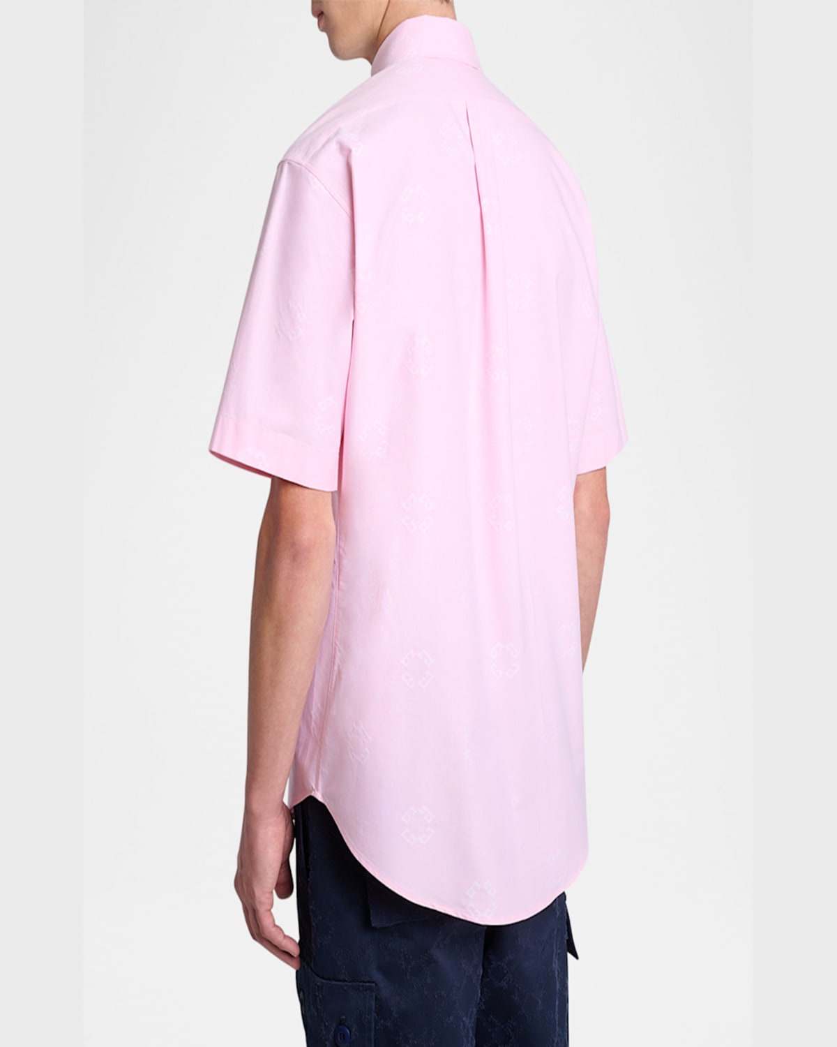 Givenchy Pink Short Sleeve Custom Fit Shirt In Baby Pink