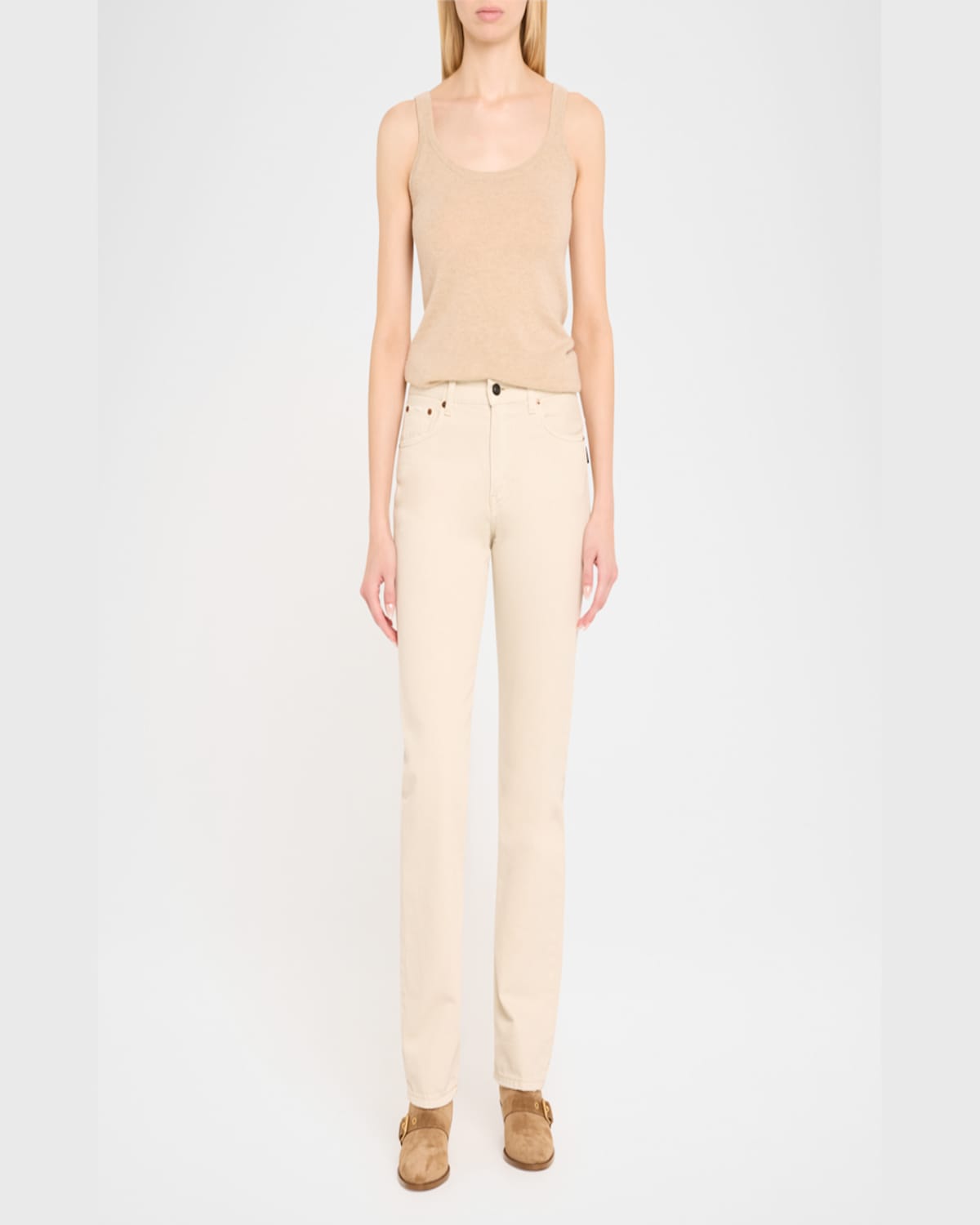 Gianvito Rossi Suede Buckle Moto Booties In Camel
