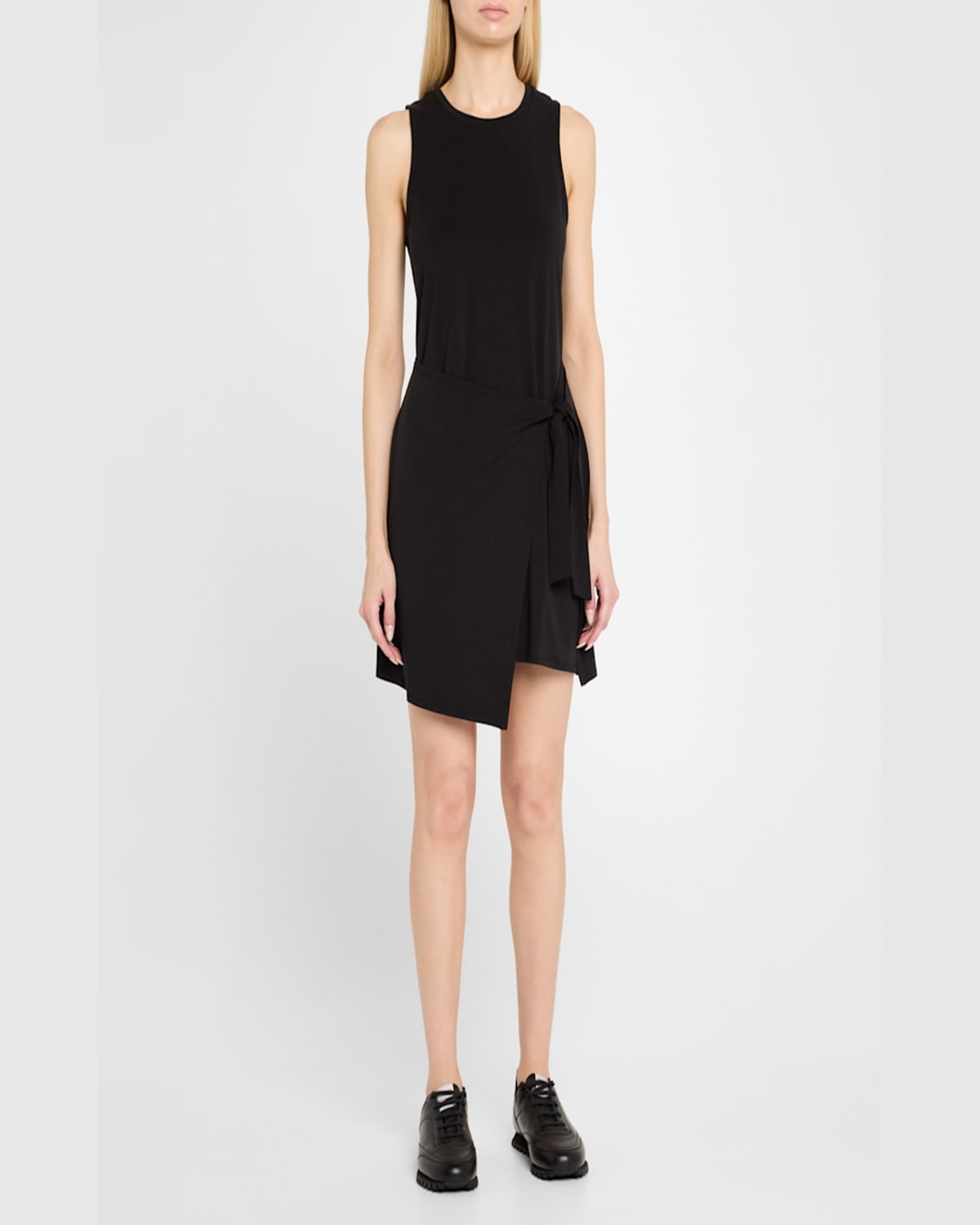 Shop Beyond Yoga Meet Up Mini Dress In Black