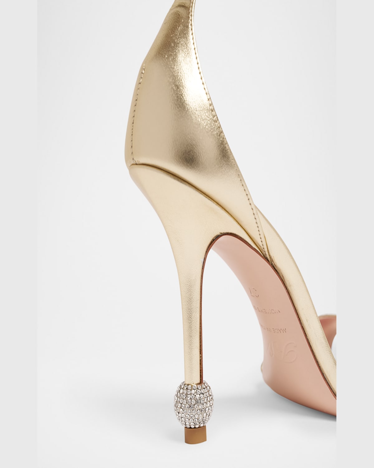 Roger Vivier Marlene Leather Crystal-heel Sandals