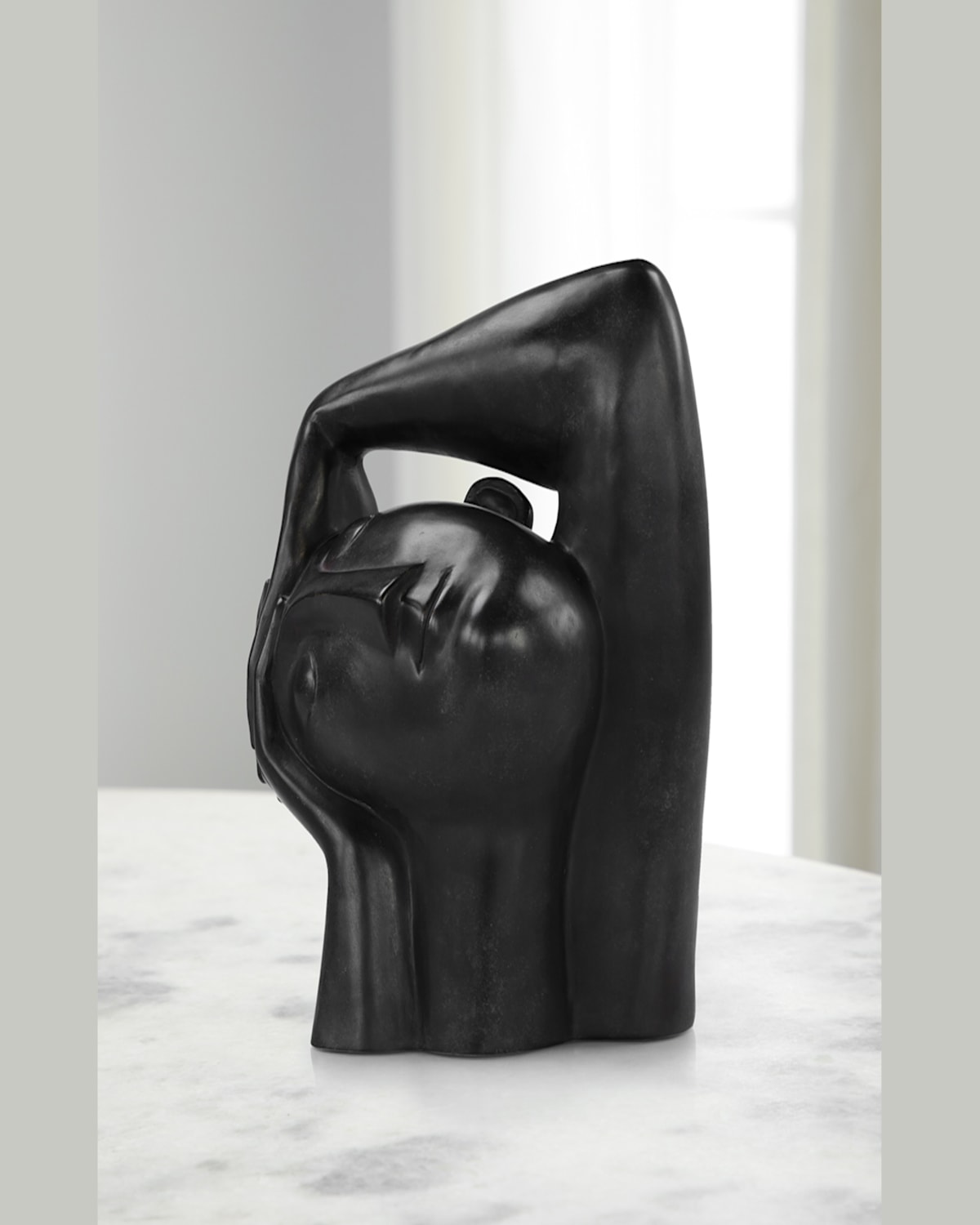 John-richard Collection Restful Slumber Sculpture In Grey