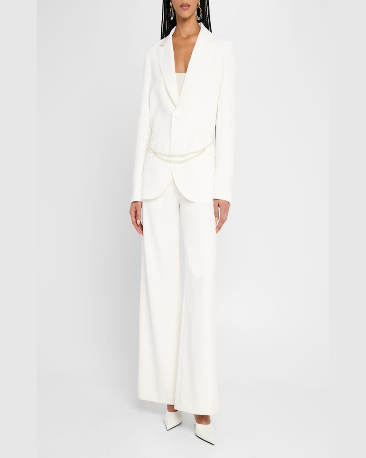 Shop Generation Love Martina Belted Crepe Blazer In White