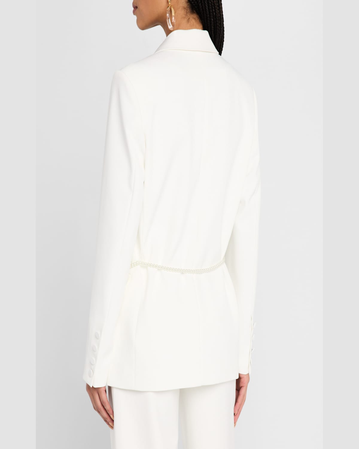 Shop Generation Love Martina Belted Crepe Blazer In White
