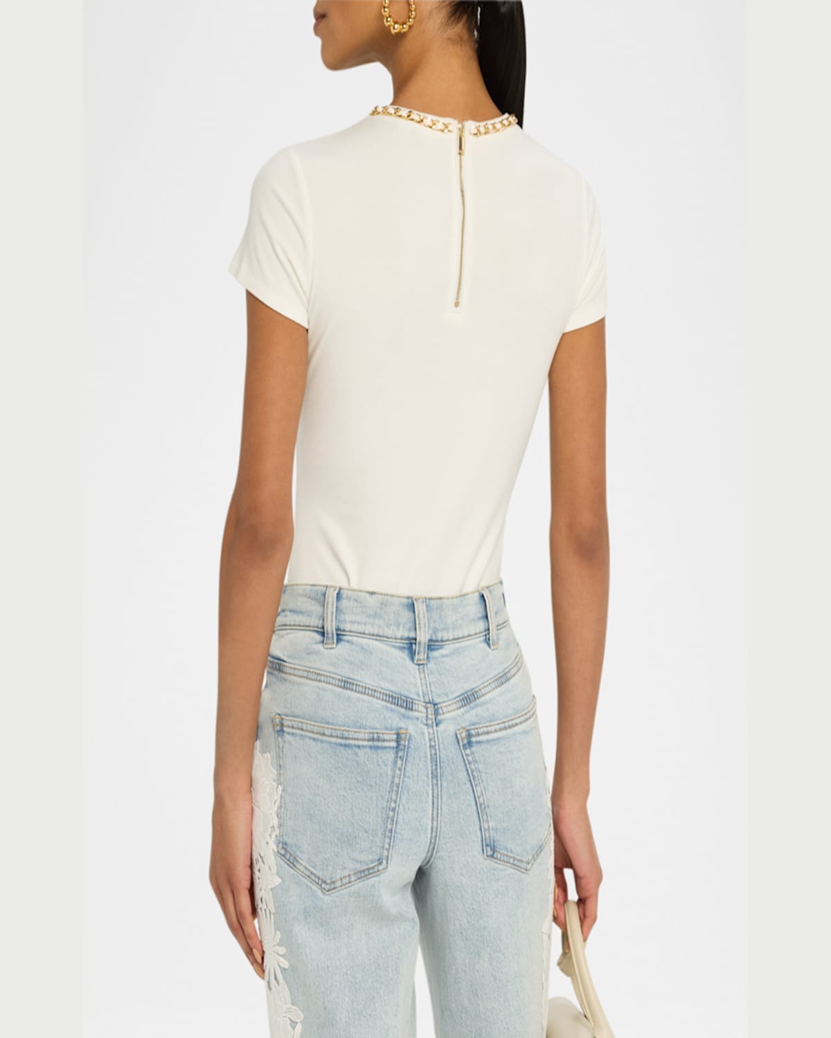 Generation Love Tate Chain Top In White