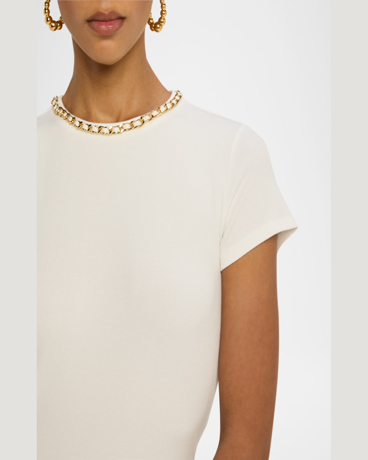 Generation Love Tate Chain Top In White