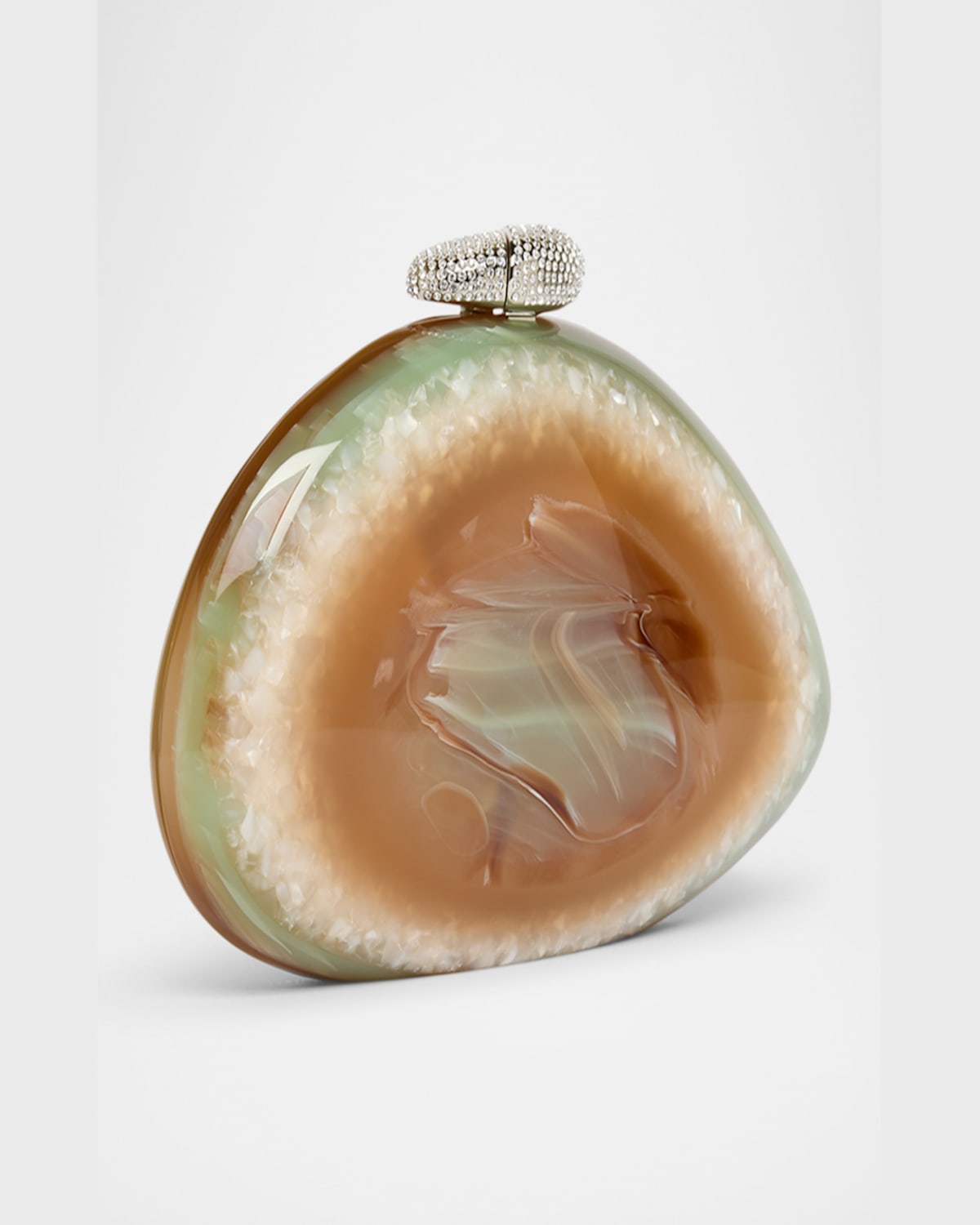 Benedetta Bruzziches Ariel Methacrylate Clutch Bag In Sua Alma