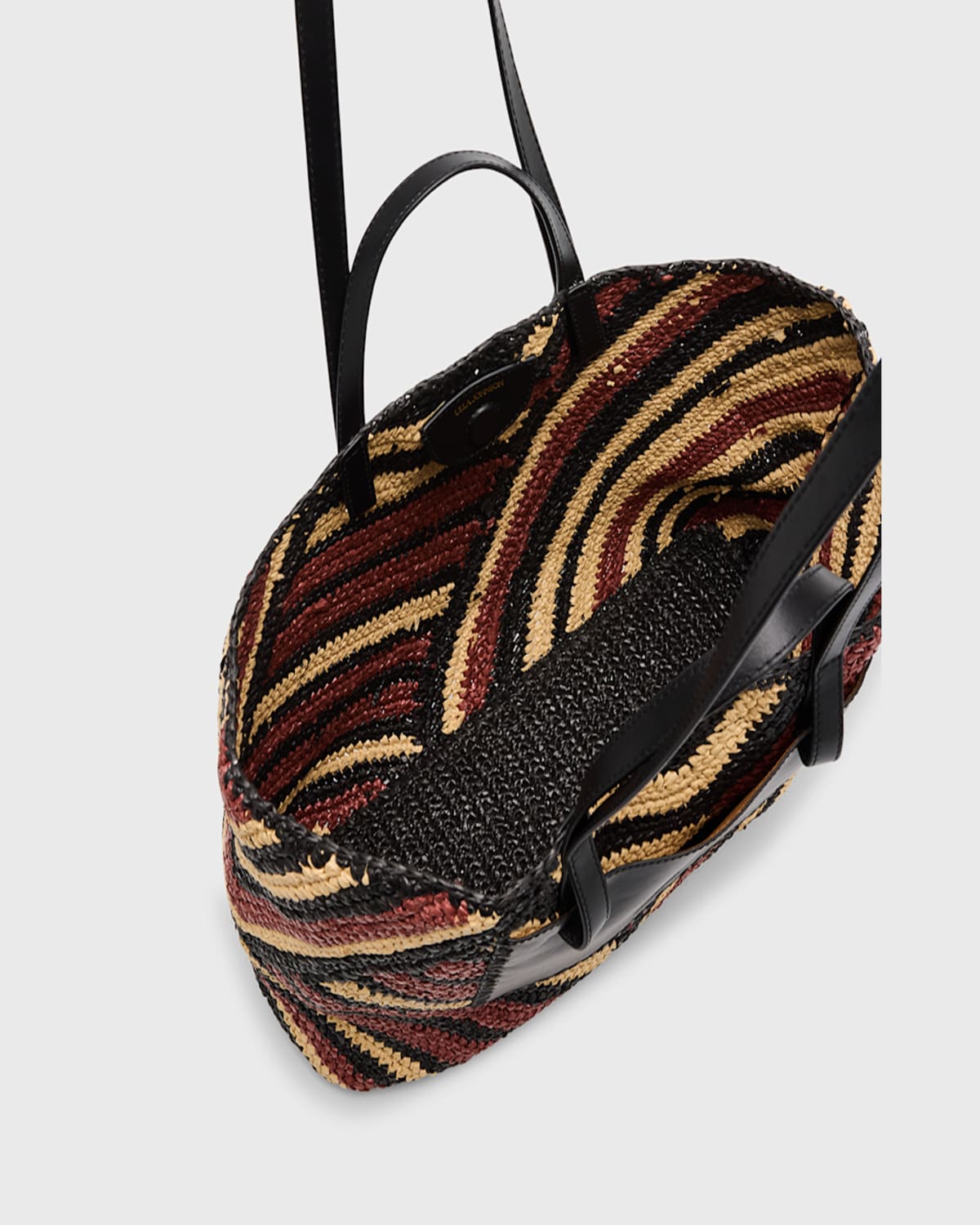 Ulla Johnson Lali Large Striped Raffia Tote Bag In Canyon Stripe
