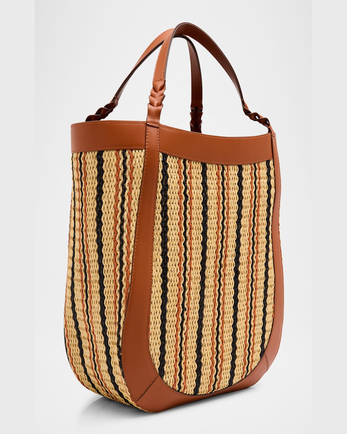 Ulla Johnson Albers Multicolor Woven Tote Bag In Desert Stripe
