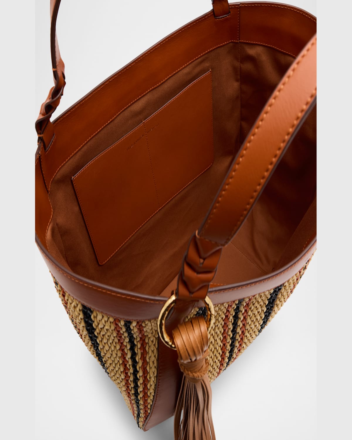 Ulla Johnson Albers Multicolor Woven Tote Bag In Desert Stripe