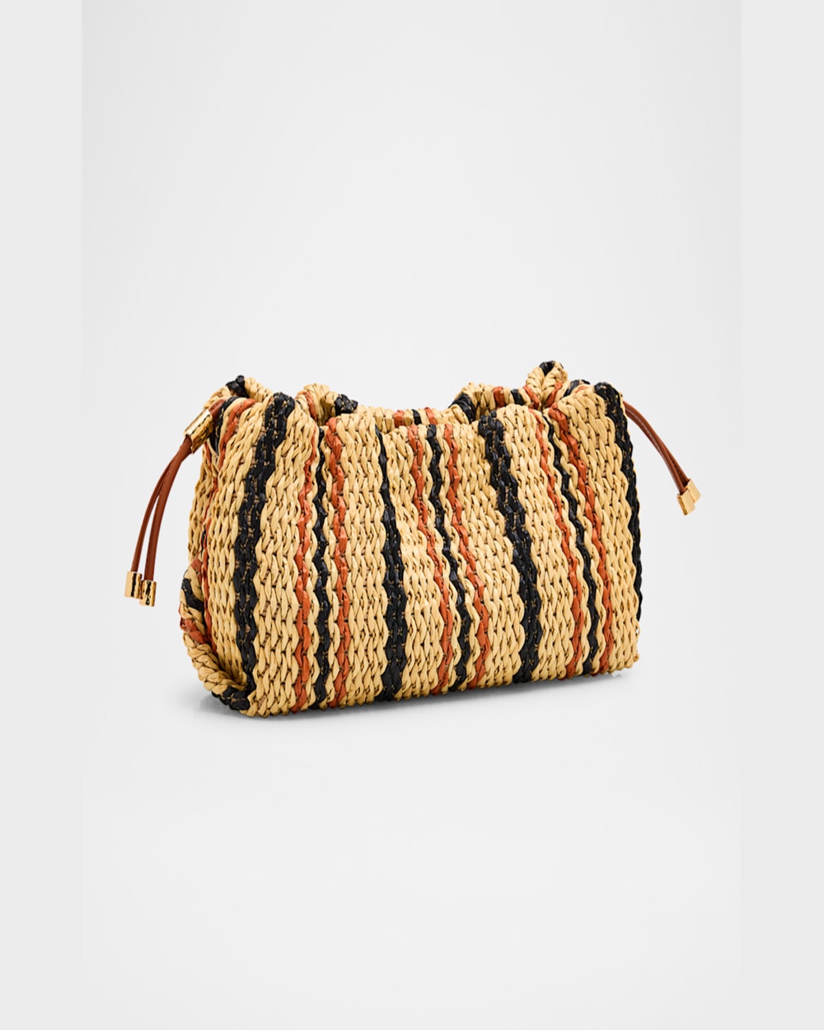 Shop Ulla Johnson Remy Mini Soft Clutch Bag In Desert Stripe