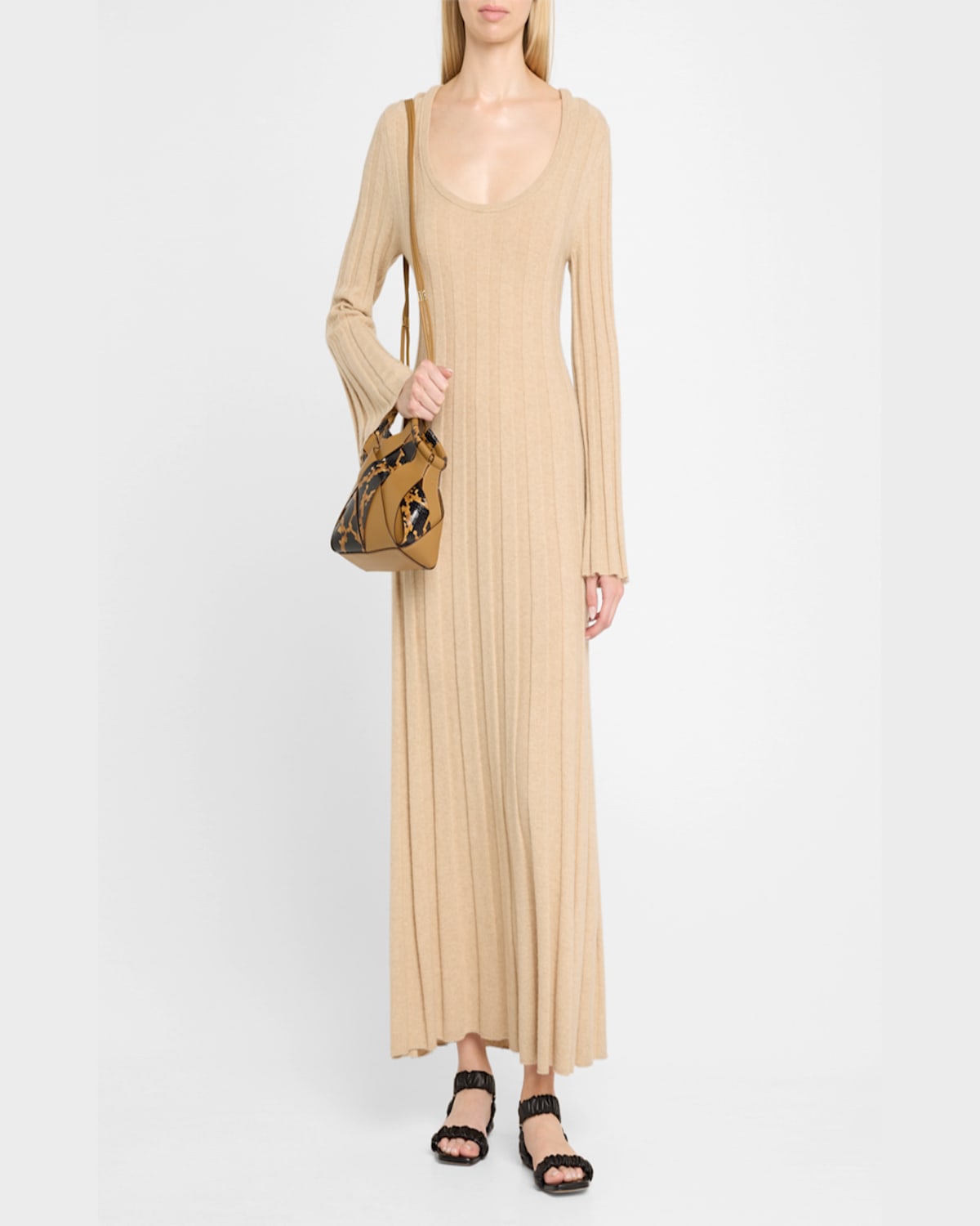 Ulla Johnson Charlotte Snake-print Leather Crossbody Bag In Desert Exotic