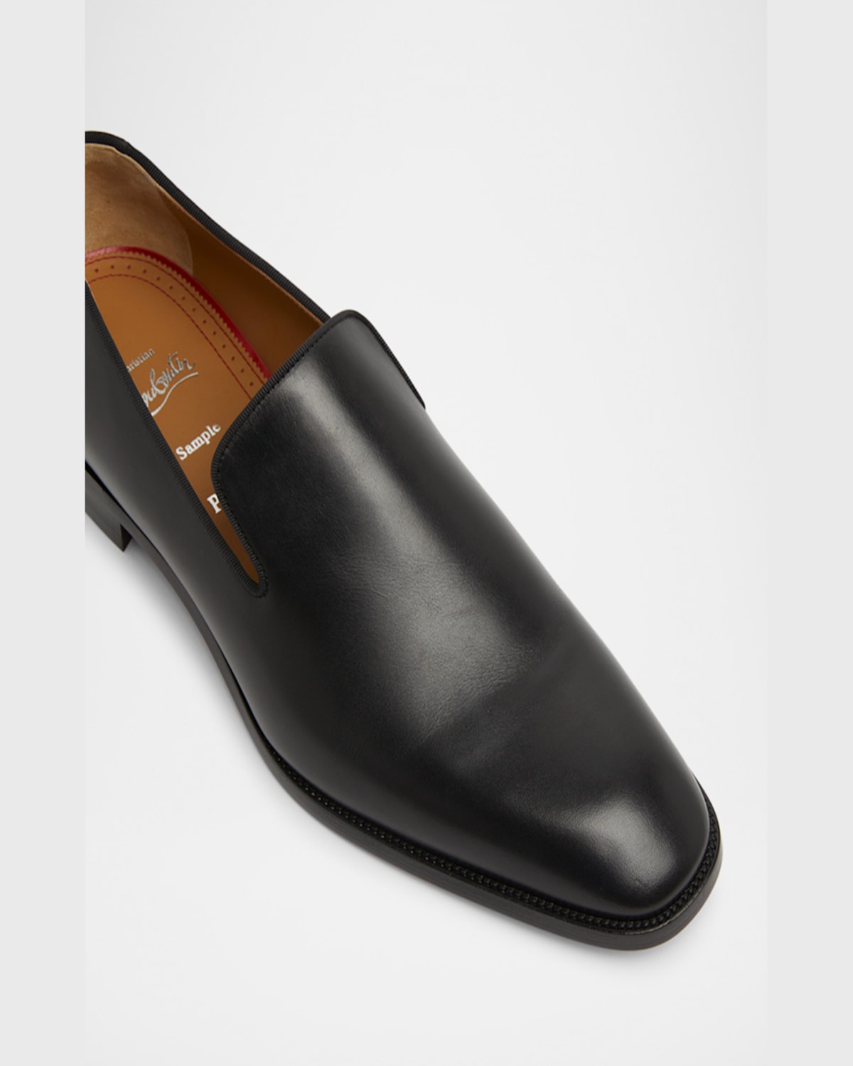 Christian Louboutin Danny Flex Loafers In Black Leather In Black