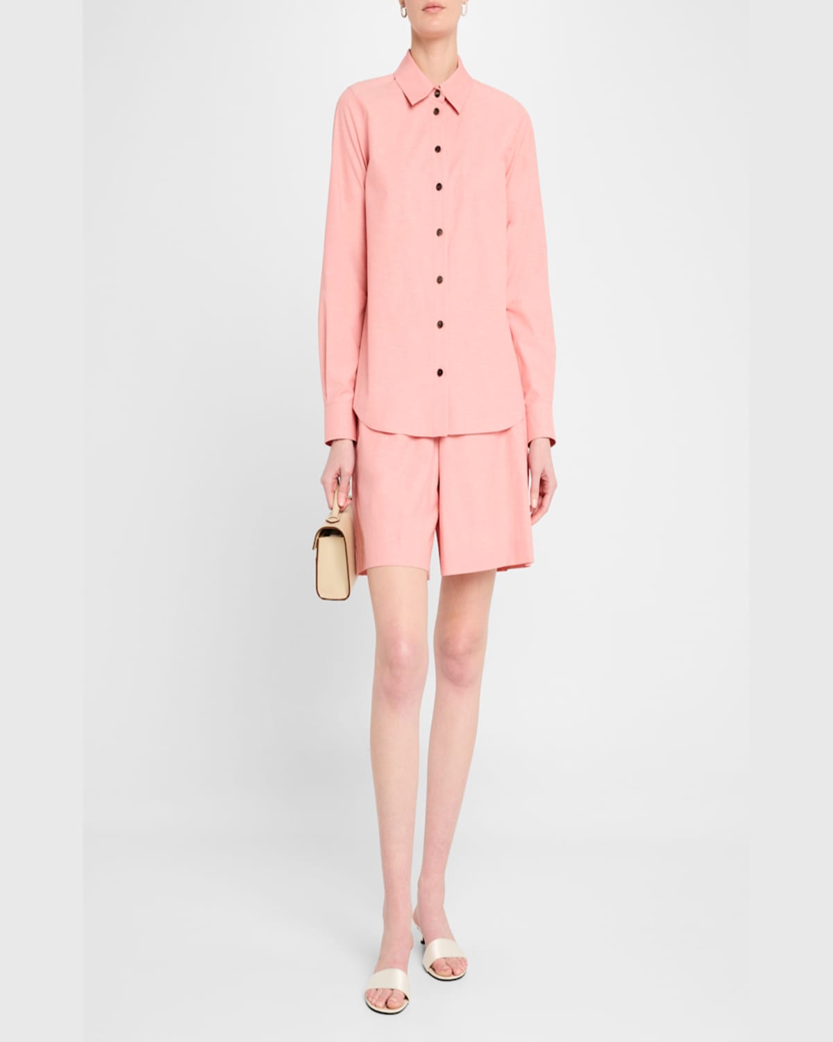 Lafayette 148 Riverside Cotton Pull-on Shorts