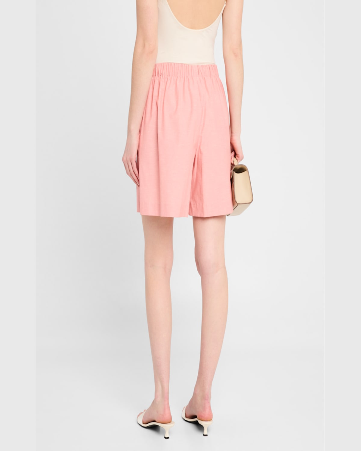 Lafayette 148 Riverside Cotton Pull-on Shorts