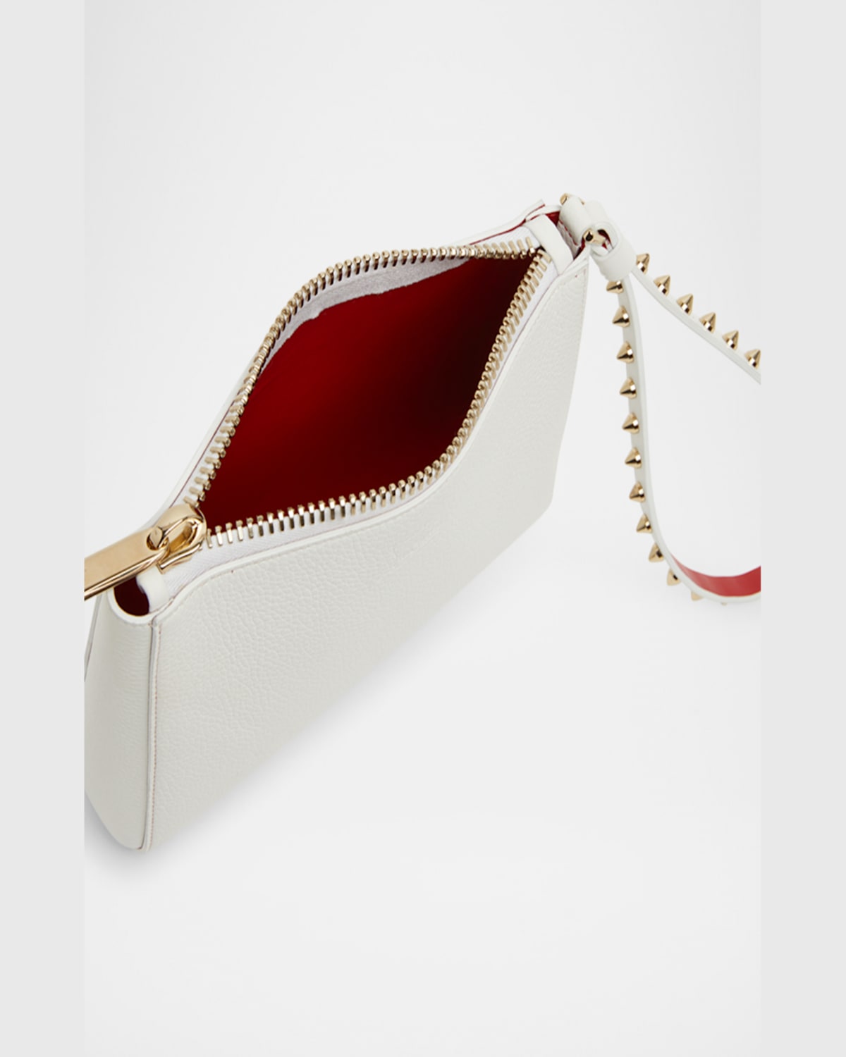 Christian Louboutin Cabata Mini Pouch Wristlet In Leather