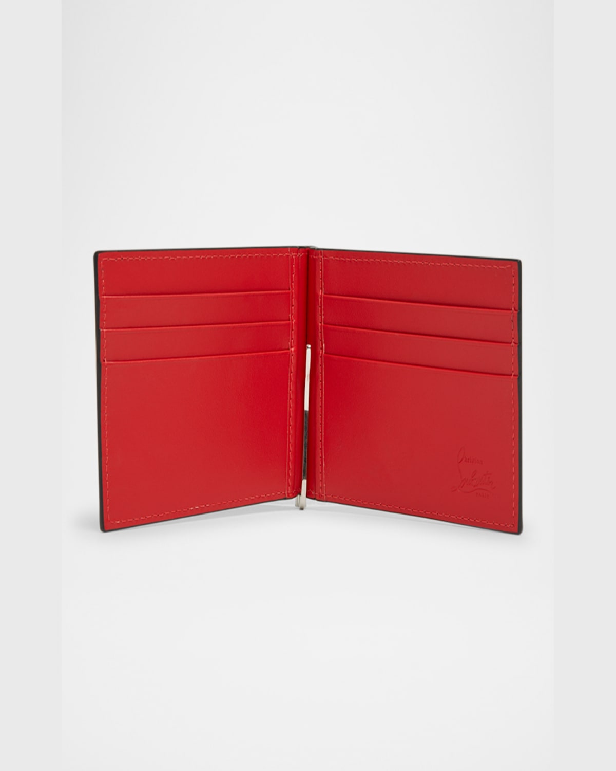 Christian Louboutin Men's Mooncrest Leather Money Clip Wallet