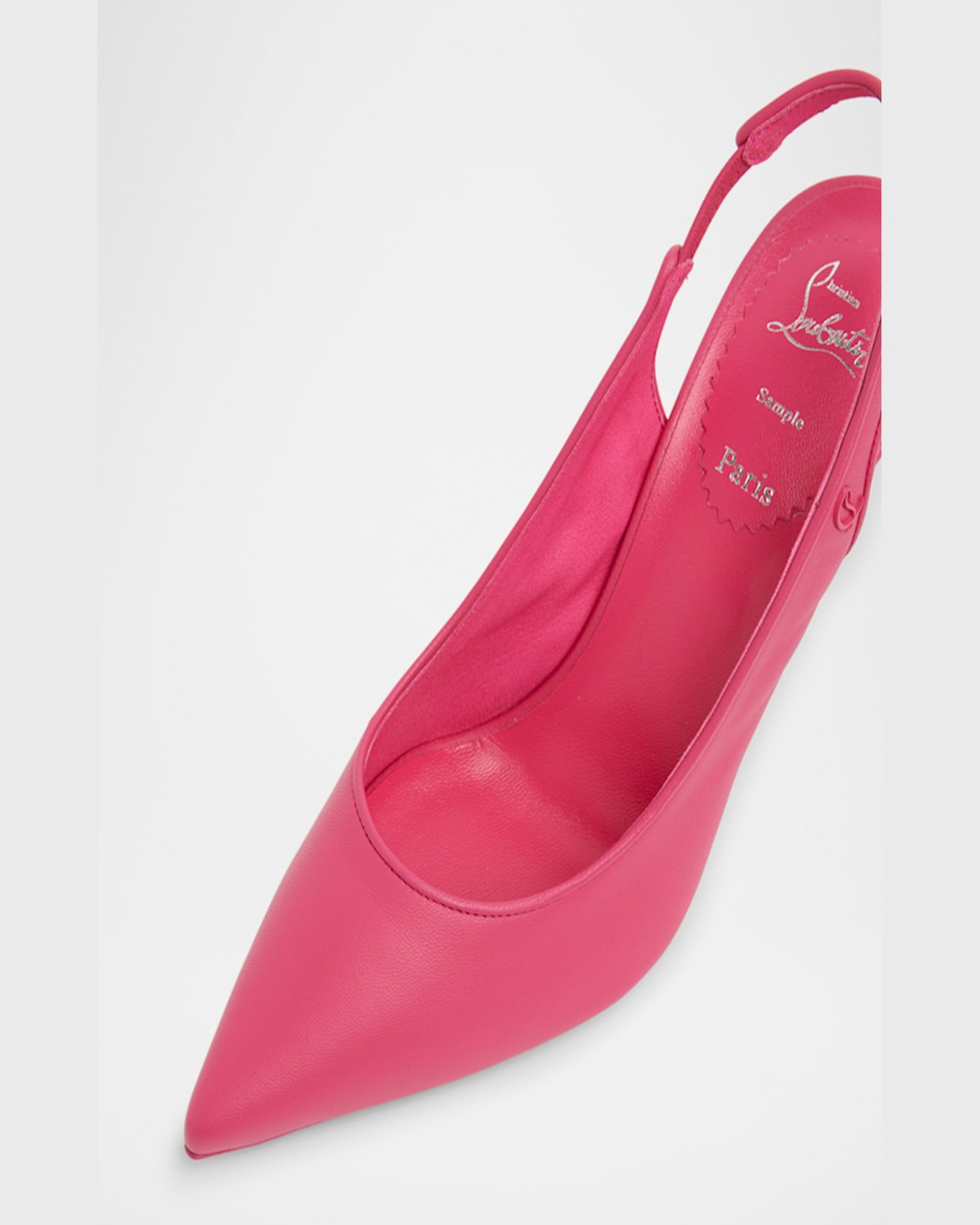 Christian Louboutin Sporty Kate Leather Slingback Pumps 85