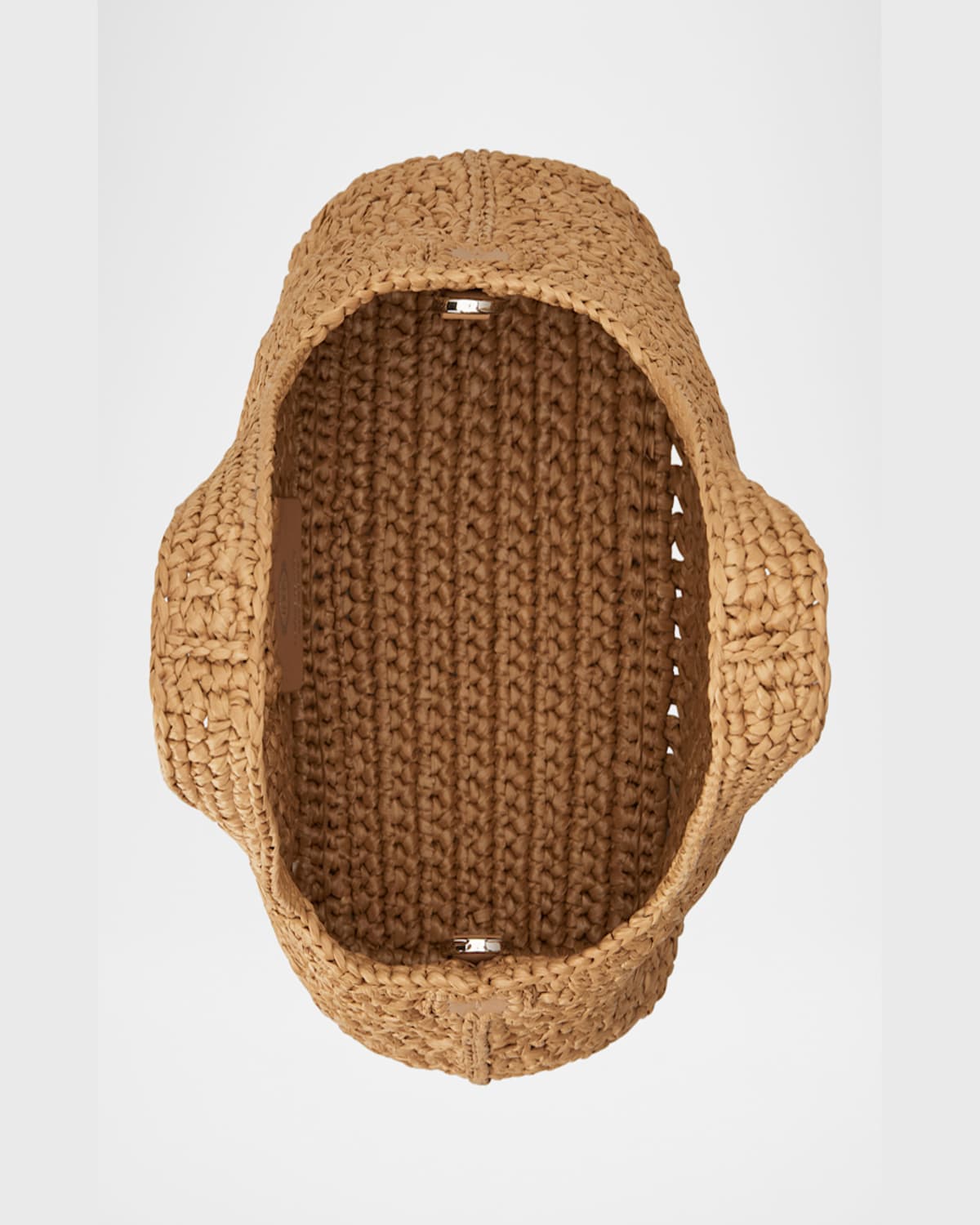 Tod's Mini Crochet Top-handle Bag In Naturale Cammello Chiaro