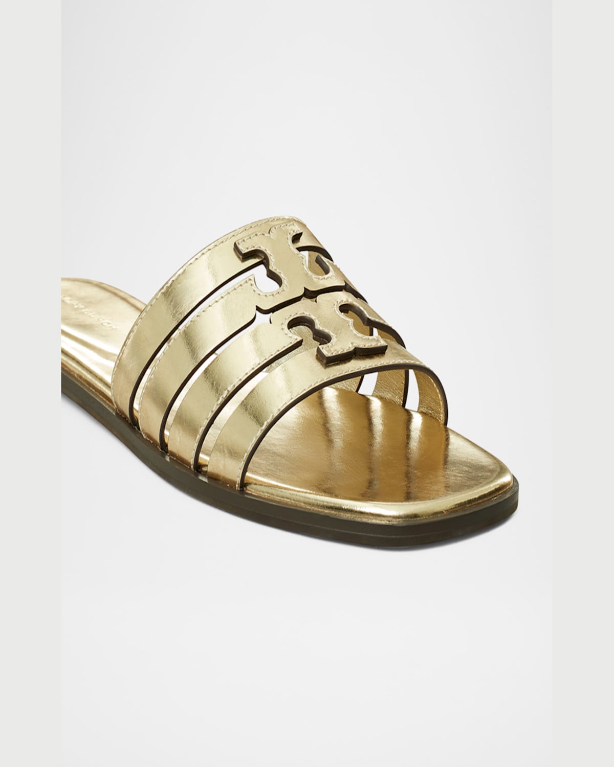 Tory Burch Ines Slide In Spark Gold  Spark Gold