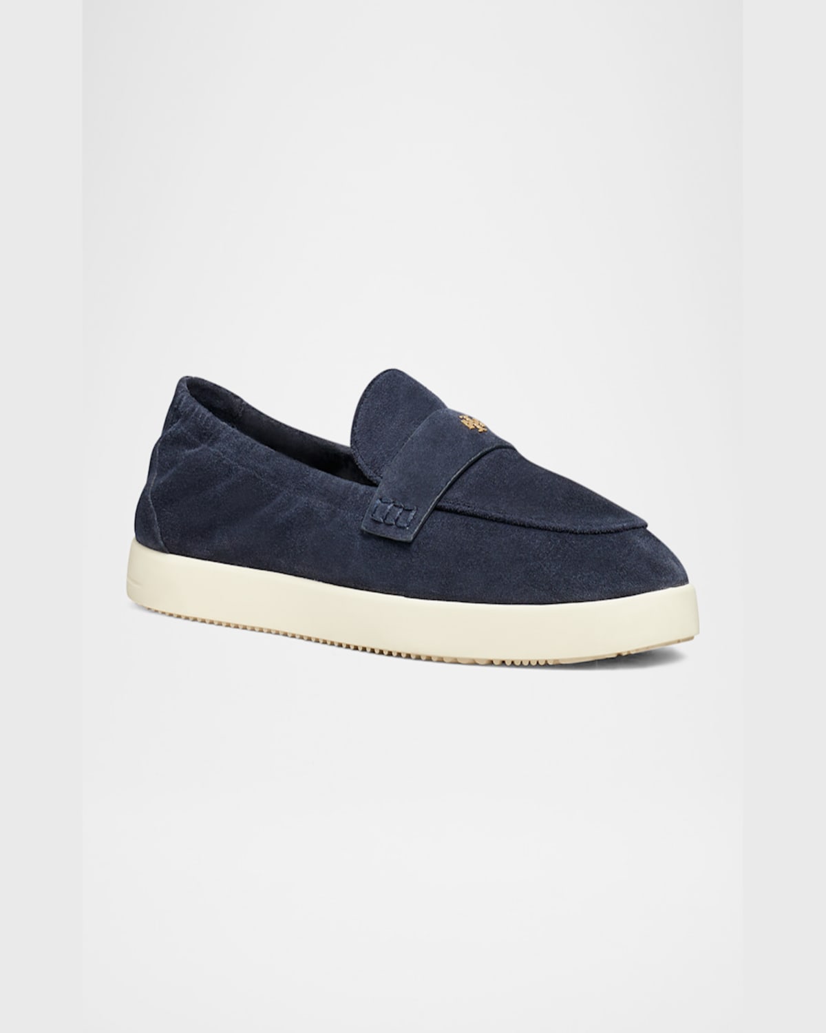 Tory Burch Sporty Suede Slip-on Loafers In Navy