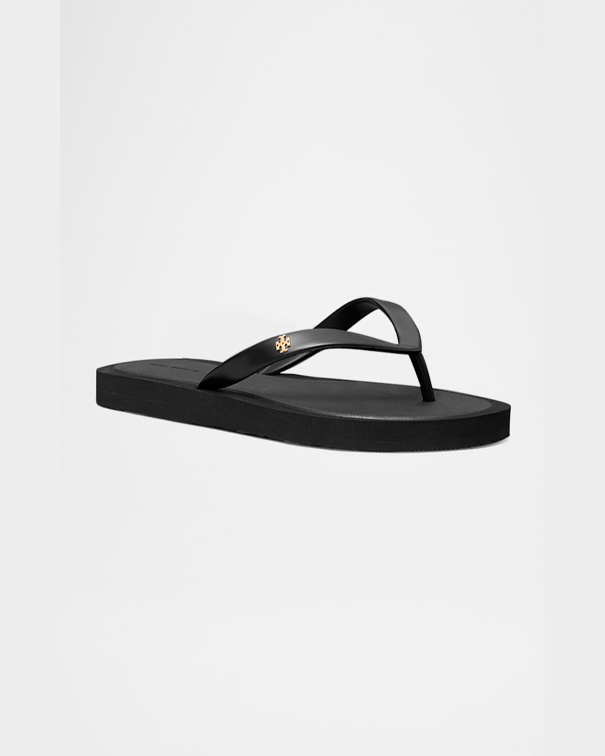 Tory Burch Kira Padded Flip-flops In Mountain Gray / Silver