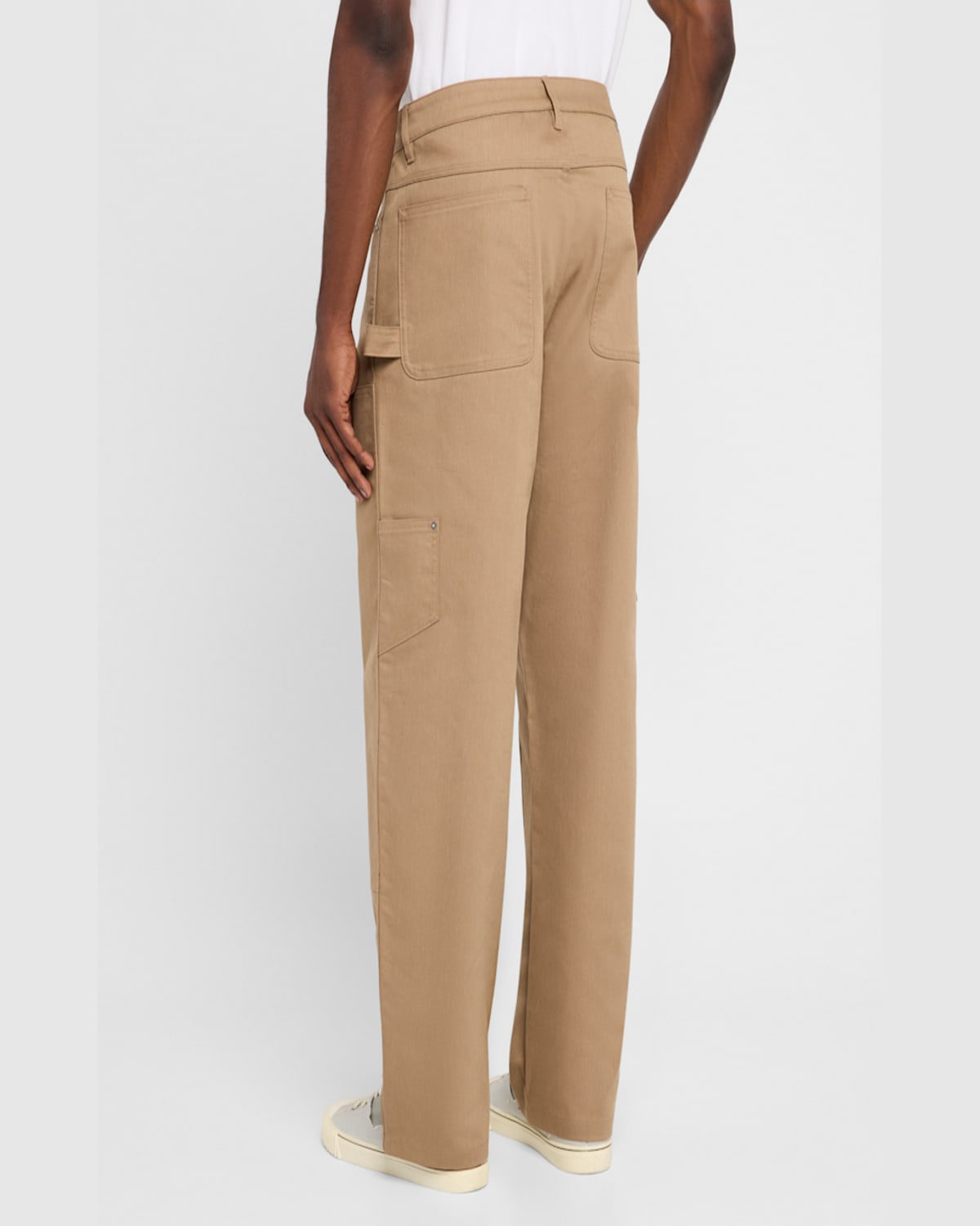Golden Goose Men's Journey Carpenter Pants In Khaki Beige