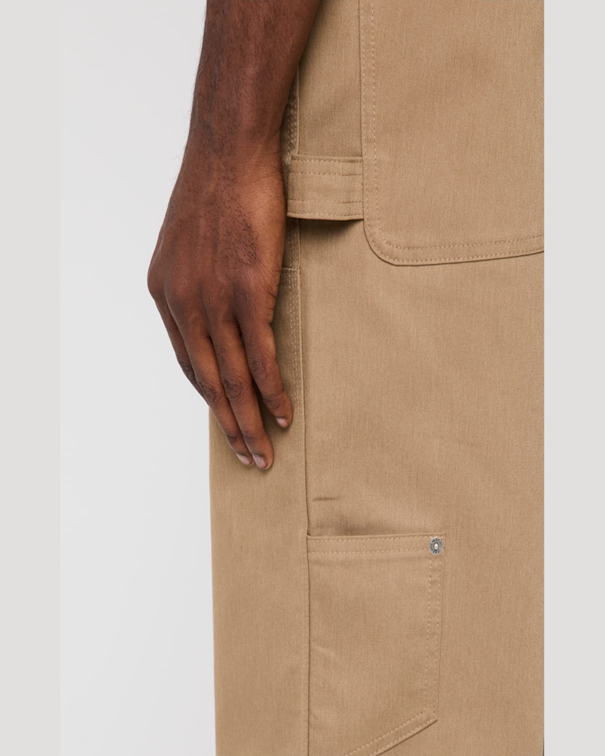 Golden Goose Men's Journey Carpenter Pants In Khaki Beige