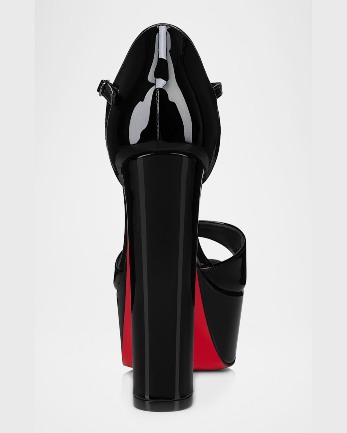 Christian Louboutin Sandaloo Patent Red Sole Platform Sandals