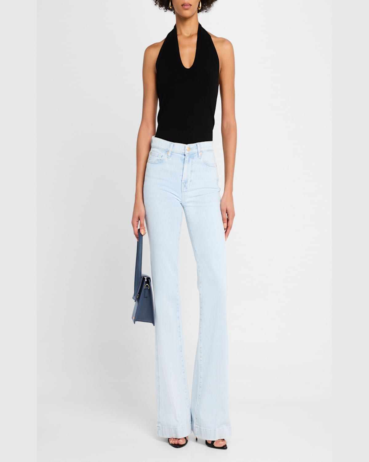 7 For All Mankind Dojo Tailorless Jeans In Malibu Sky