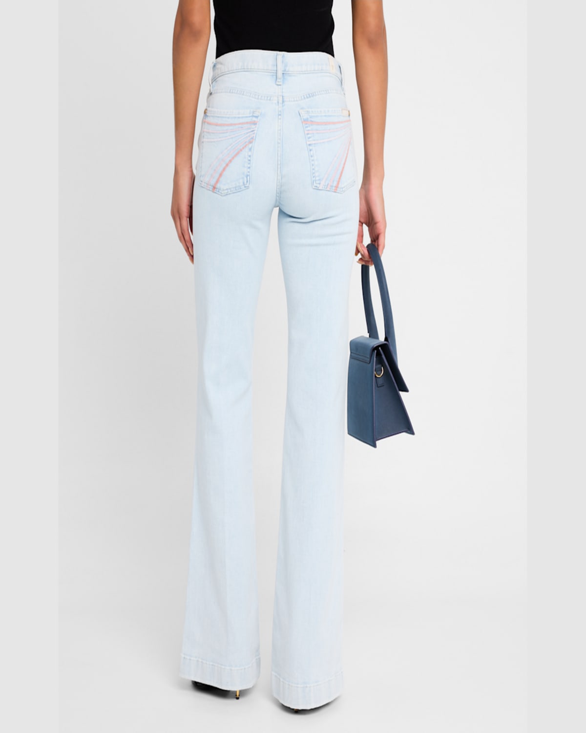 7 For All Mankind Dojo Tailorless Jeans In Malibu Sky