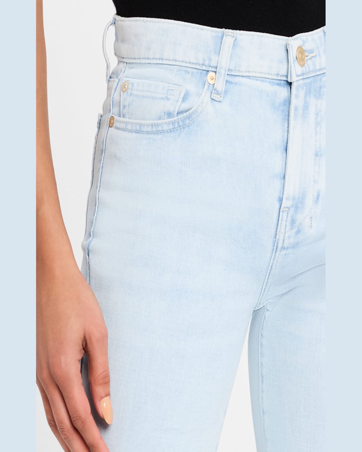 7 For All Mankind Dojo Tailorless Jeans In Malibu Sky