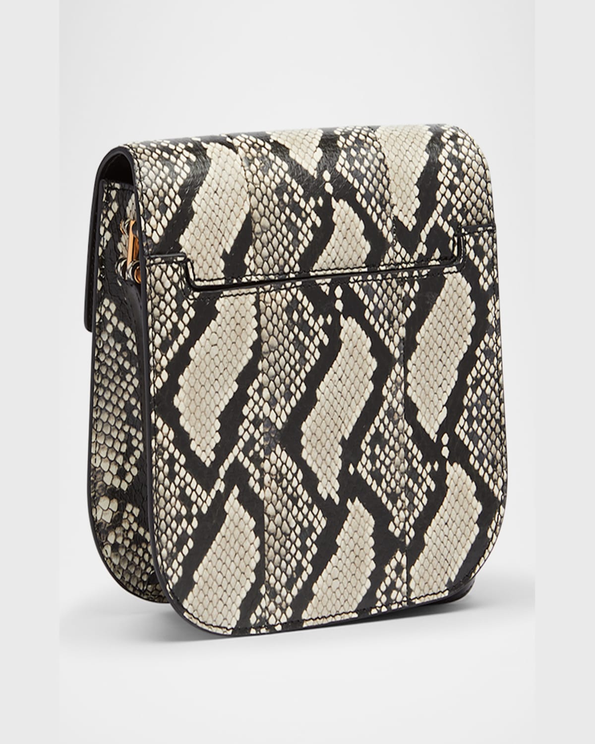 Tom Ford Tara Mini Crossbody Bag In Python-printed Leather In Roccia