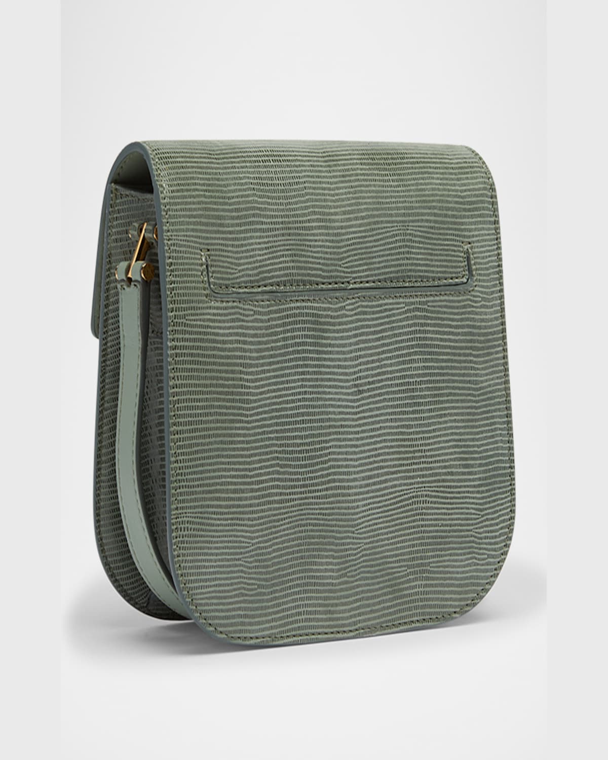 TOM FORD TARA MINI CROSSBODY BAG IN LIZARD-EMBOSSED LEATHER AND SUEDE 