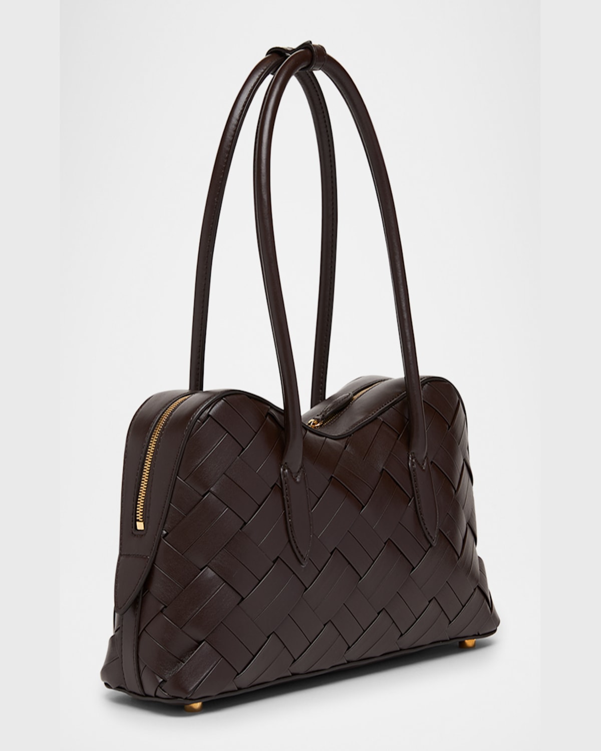 Stella Mccartney Womens Chocolate Brown Stella Ryder Faux-leather Shoulder Bag In Chocolate Brown
