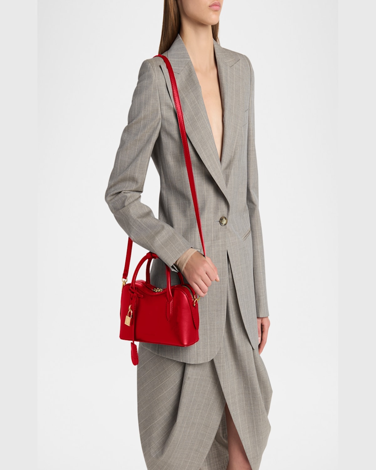 Stella Mccartney Alter Mat Zip Tote Bag In Lipstick