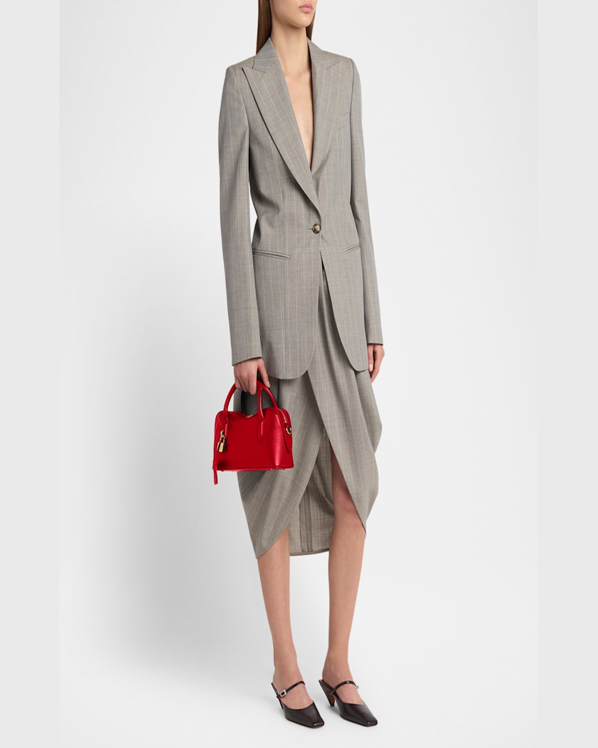 Stella Mccartney Alter Mat Zip Tote Bag In Lipstick
