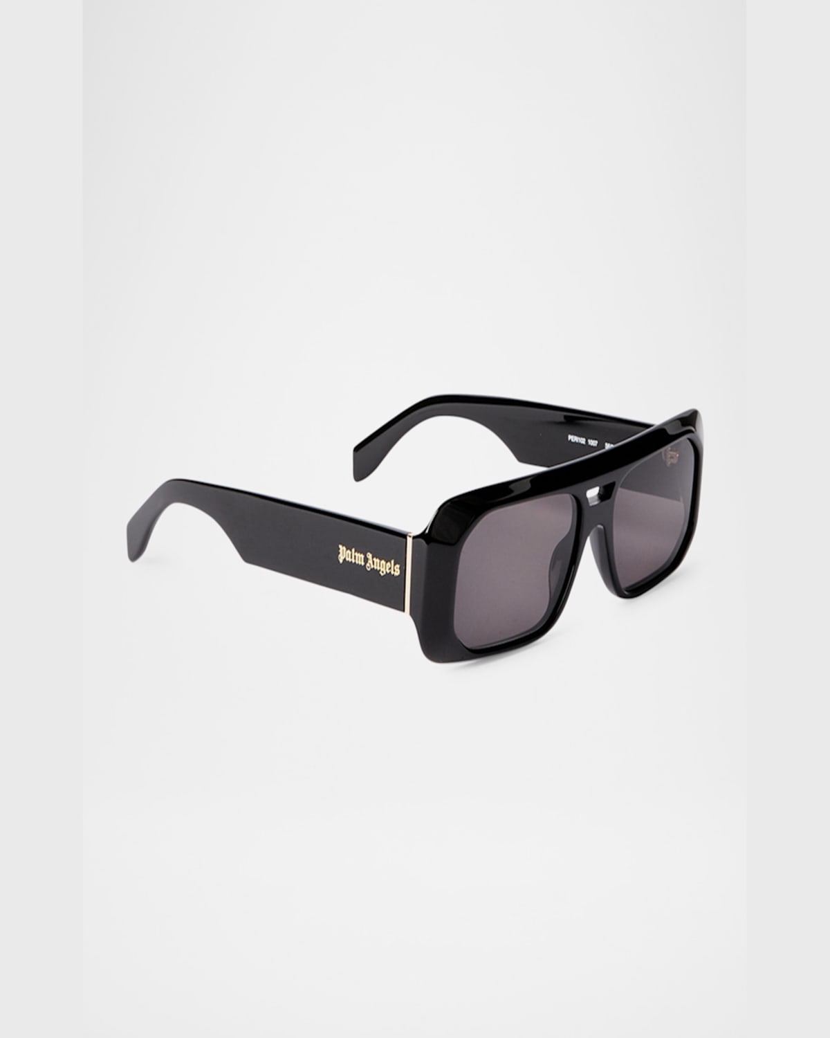 Palm Angels Men's Willow Acetate Rectangle Sunglasses In 11007black Dark Grey