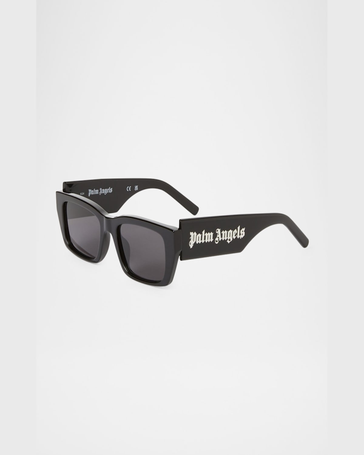 Palm Angels Men's Palm Acetate Rectangle Sunglasses In 11007black Dark Grey