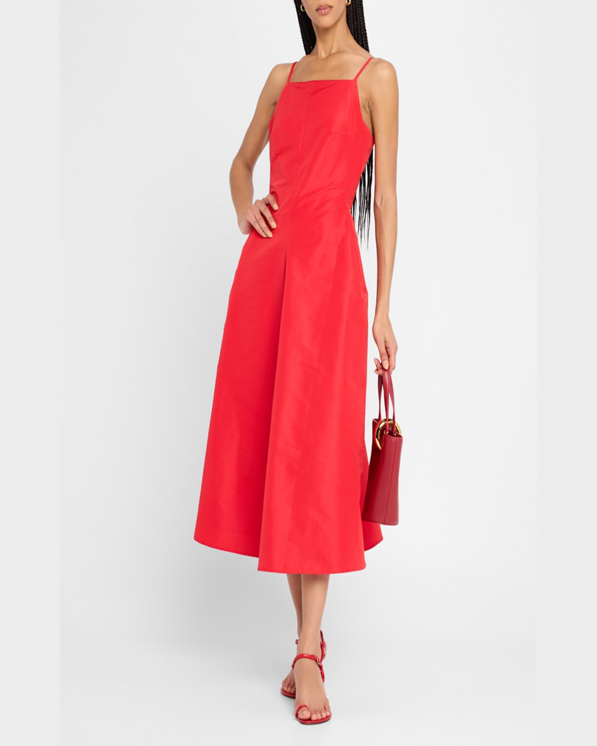 Shop Cult Gaia Deena Midi Dress In Ghermez