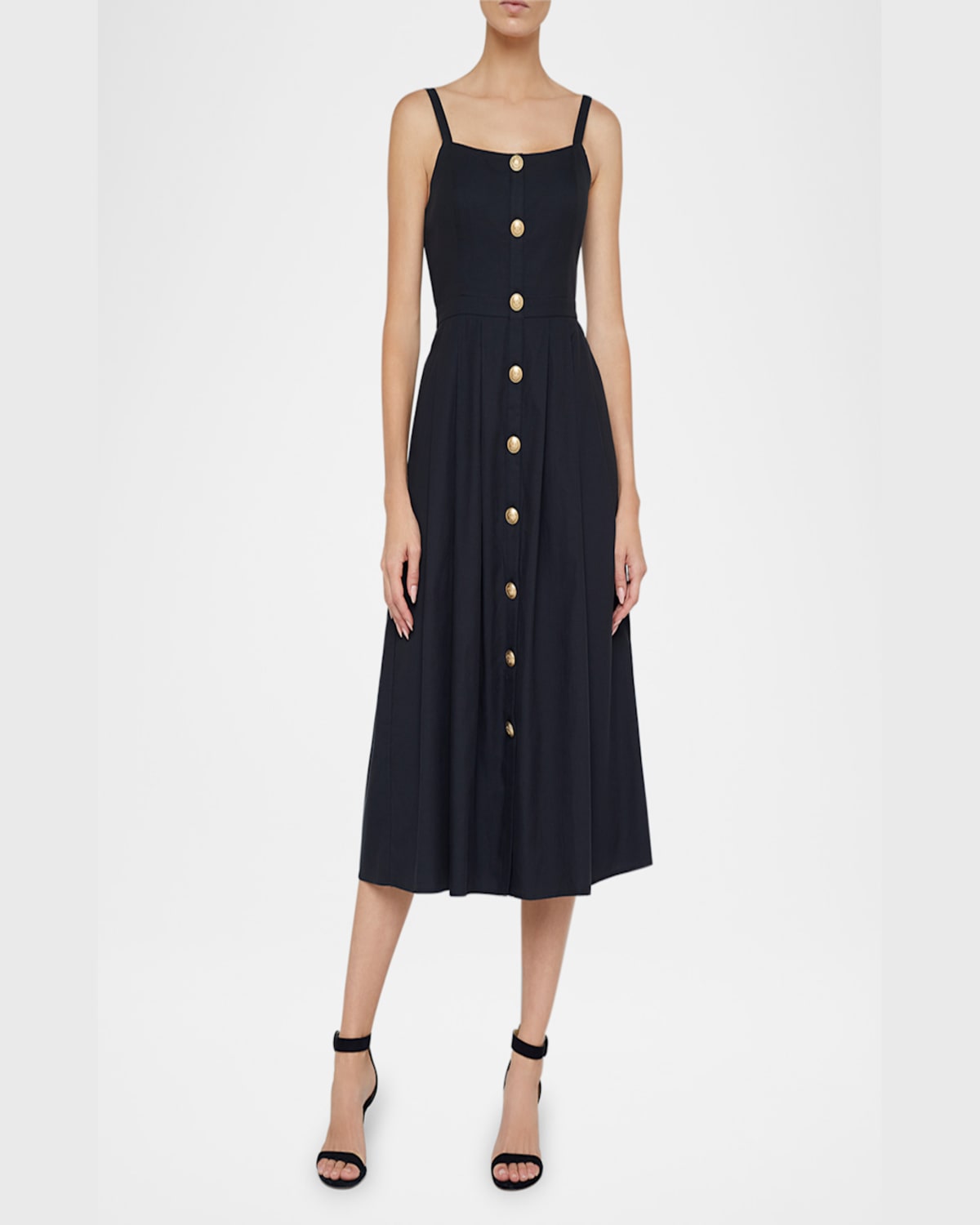 Shop L Agence Esmeralda Sleeveless Midi Dress In Mauve Mist