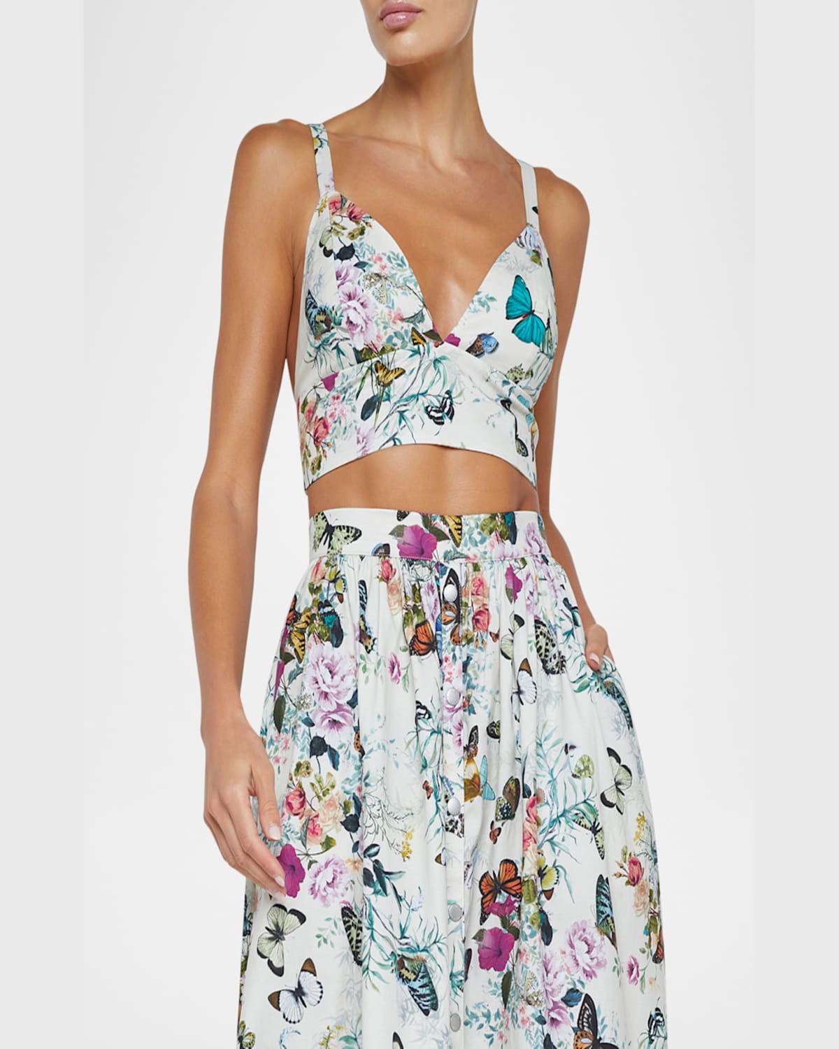 L Agence Kaori Bralette Top In V Wh M Charonda Btrfly