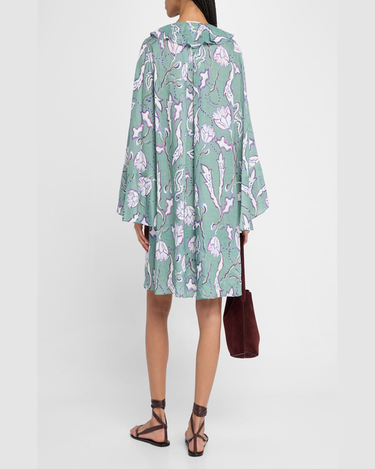 Shop Dorothee Schumacher Summer Breeze Ramie Dress In Wicked Flower Allover