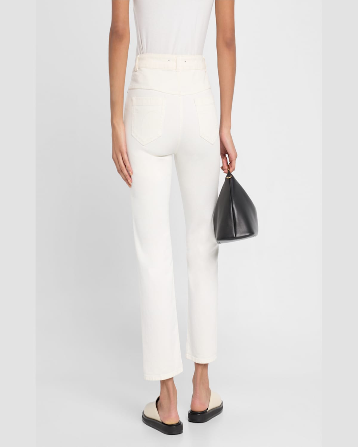 Shop Dorothee Schumacher Denim Love Pants In Camellia White