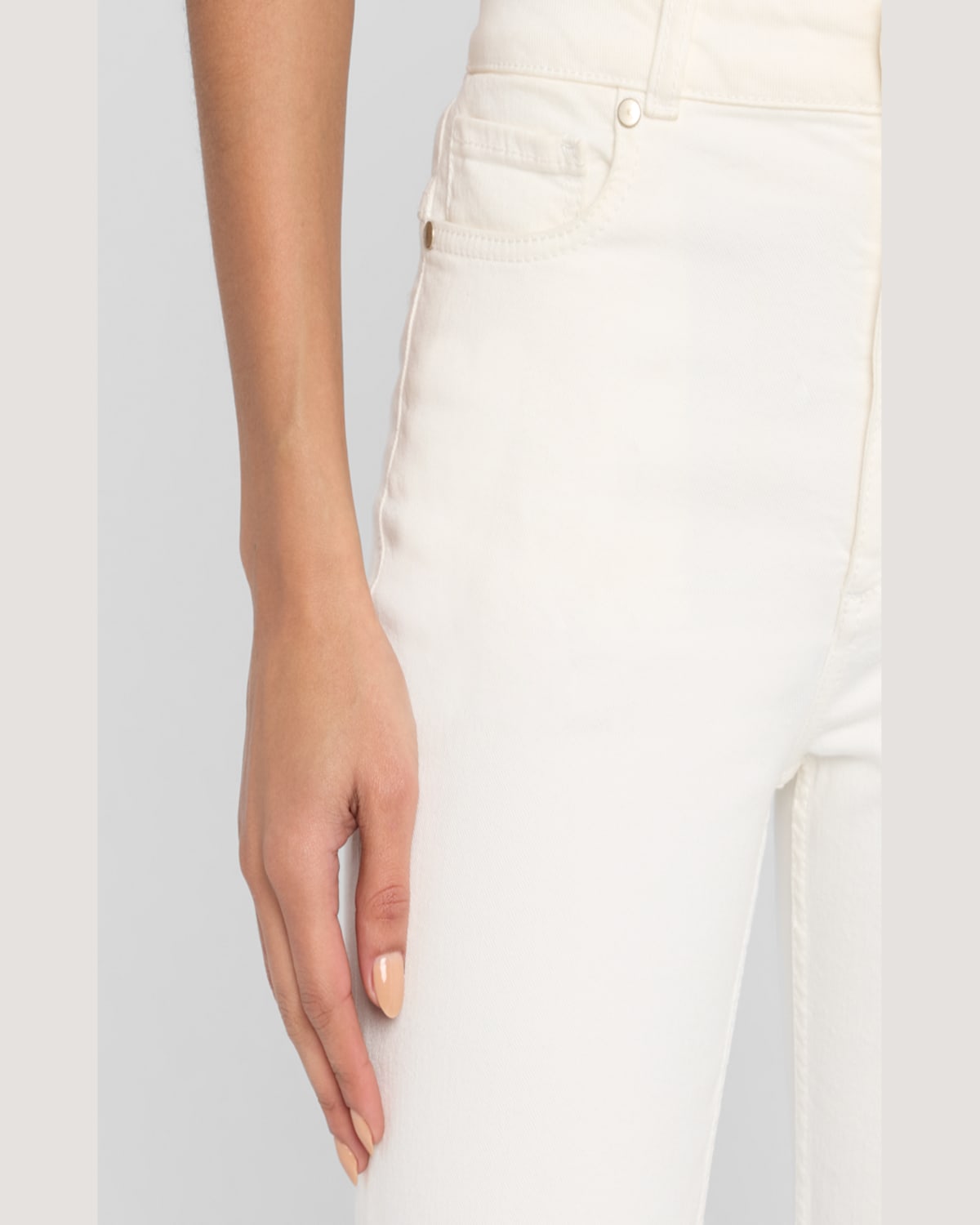 Shop Dorothee Schumacher Denim Love Pants In Camellia White